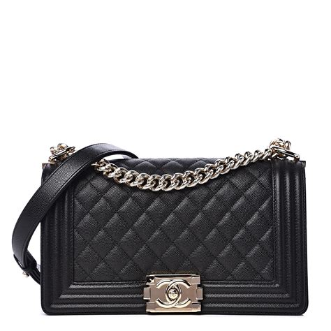 chanel boy caviar for sale|CHANEL Caviar Quilted Medium Boy Flap Grey .